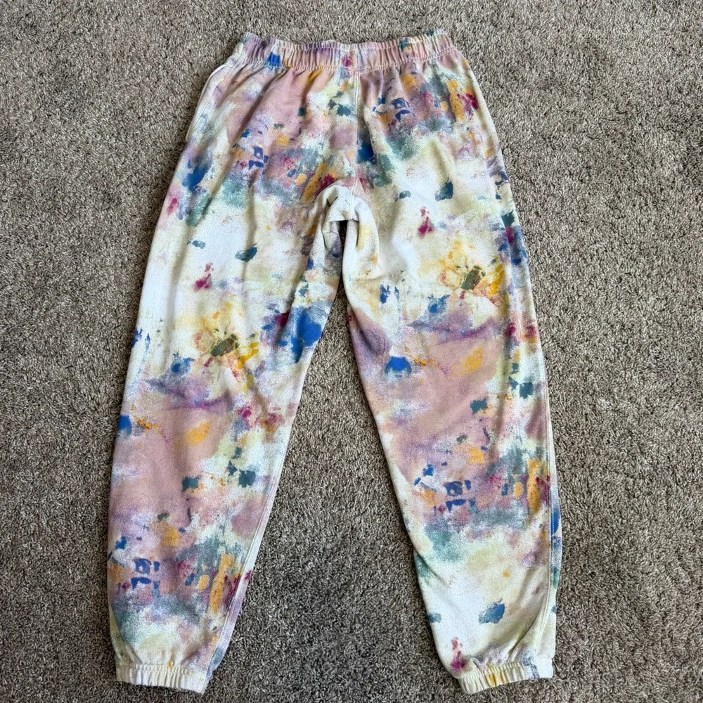 Polo Ralph Lauren Multicolor Paint Splatter Print Terry Jogger Sweatpants Small